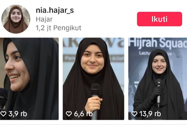 Ustadzah Nia Hajar AI Atau Bukan? Kini Viral di Media Sosial dan Dipertanyakan Kredibilitas Dakwahnya