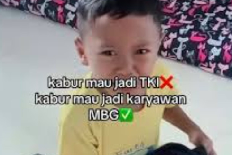 KOCAK! Video Viral Bocah Ingin Kabur Jadi Karyawan MBG Buat Netizen Gemas, Ngaku Capek Disuruh Tidur Siang