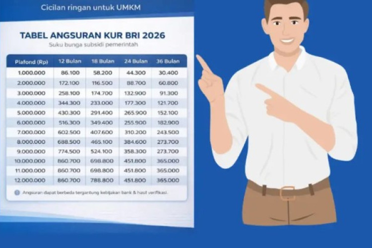 UPDATE Tabel Angsuran KUR BRI Juni 2026, Dilengkapi Persyaratan dan Cara Mengajukannya
